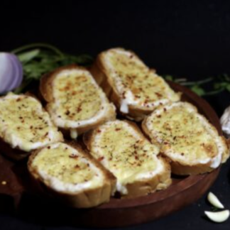 Garlic bread with cheese